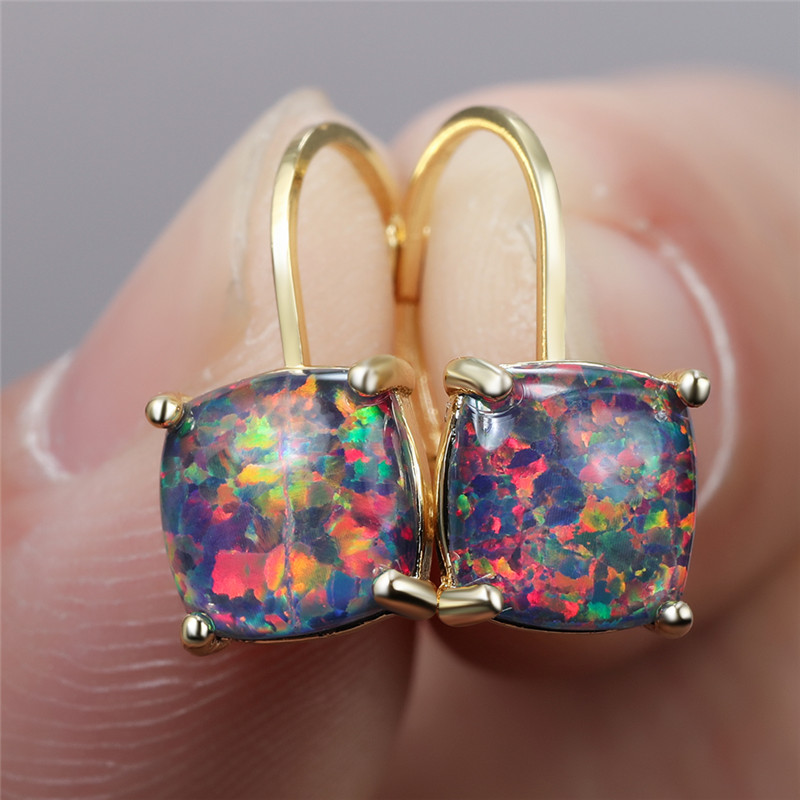 Rhinestone hoop earrings - Silver-coloured - Ladies