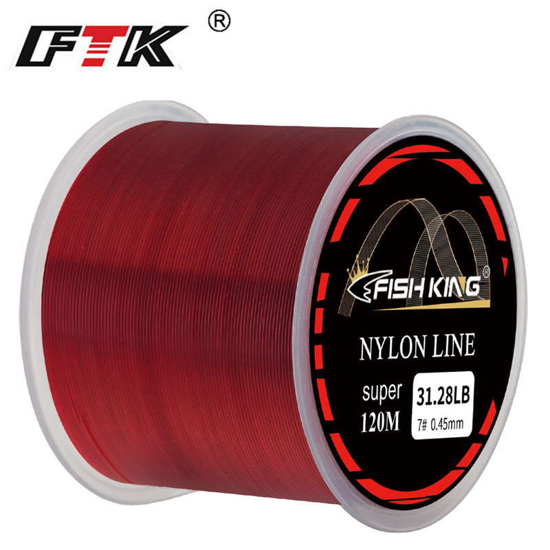 Ftk Red Nylon Fishing Line Strong Durable Monofilament Line - Temu