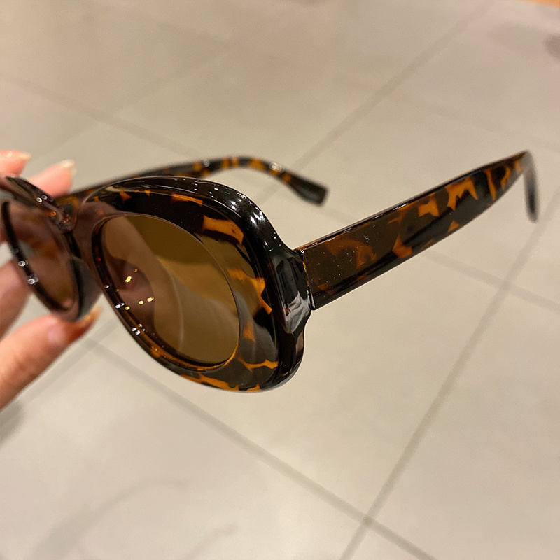 Lunettes de soleil carrées Vintage à grande monture pour femmes et