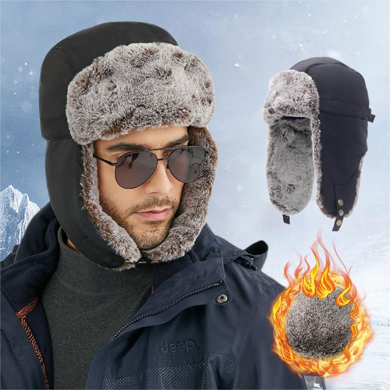 Warm and Windproof Unisex Fleece Trapper Hat for Skiing and Winter  Activities