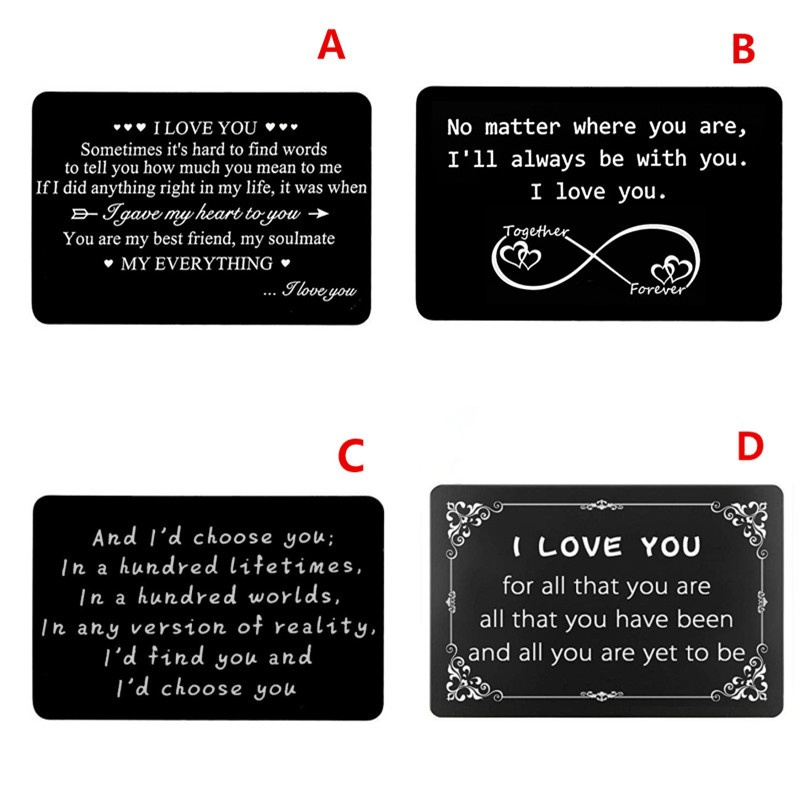  Wallet Card Love Note, Husband Wallet Card from Wife, Gift for  Boyfriend, Hubby, Long Distance Boyfriend Gift Ideas, Romantic Gift for  Him, I Love You Gift Cards for Him, Valentines Day