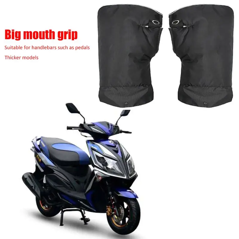 protective motorcycle scooter thickened warm handlebar cover grip handlebar cover rainproof motorcycle gloves guantes motorcycle riding details 5
