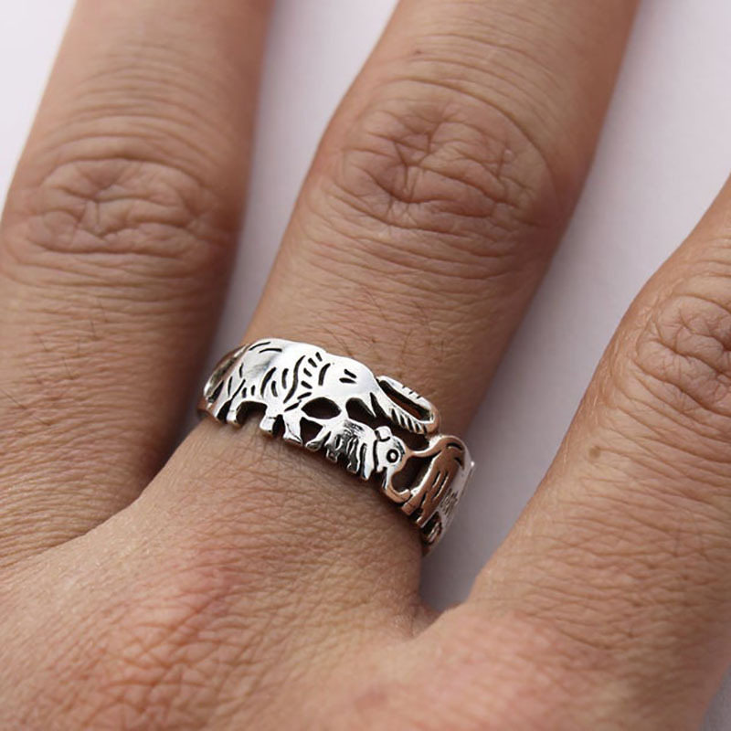  Anillo de amor de elefante de la suerte 2022 para