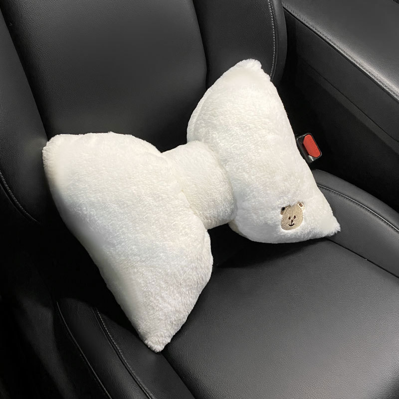 Car Seat Cushion Plush Car Seat Cushion Back Throw Pillow - Temu