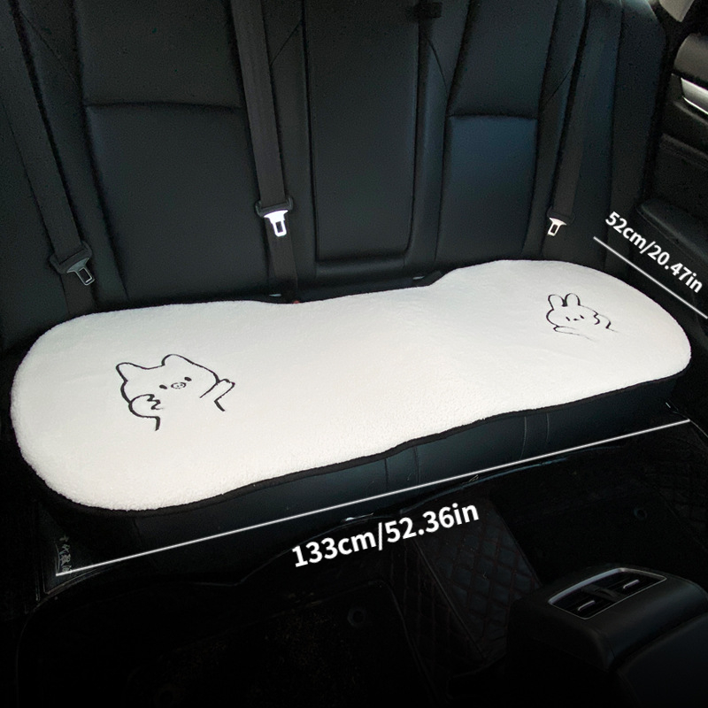 Car Seat Cushion Winter Plush Seat Cushion Universal Car Cushion Winter Car  Pig Cartoon Increase Height And Warmth, Home Stool Warm Cushion - Temu