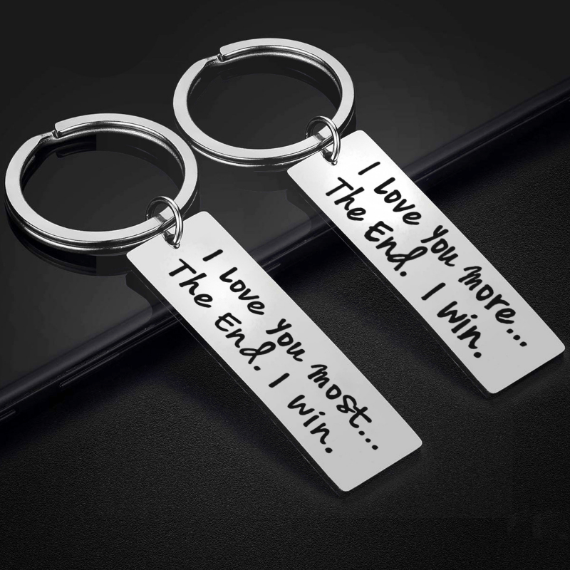 I Love You More The End I Win Keyring Cute Funny Gifts Boyfriend Girlfriend  Anniversary Gift Personalised Him Her Birthday - Clothing, Shoes & Jewelry  - Temu