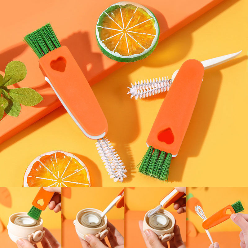Bottle Detail Brush Cleaner, Cute Carrot Shape Brush, Multifunctional Cleaning  Brush For Bottles Cup Lid Bottle Mouth Bottle Nipple - Temu