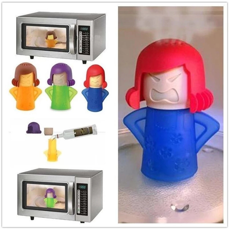 Microwave Cleaner Oven Steam Cleaner Kitchen Accessories Angry