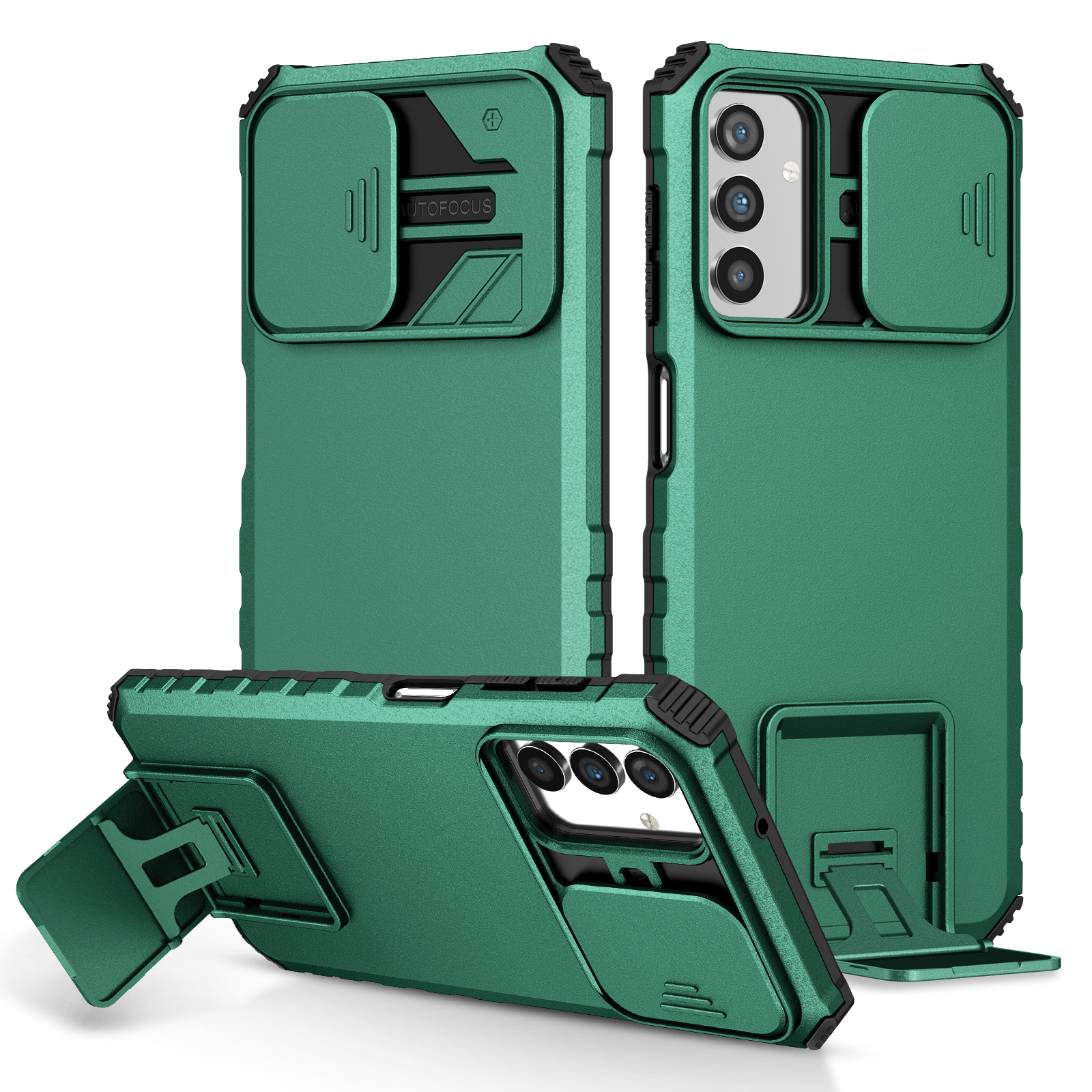 Slide Lens Protection Cover With Folding Kickstand Case - Temu Australia