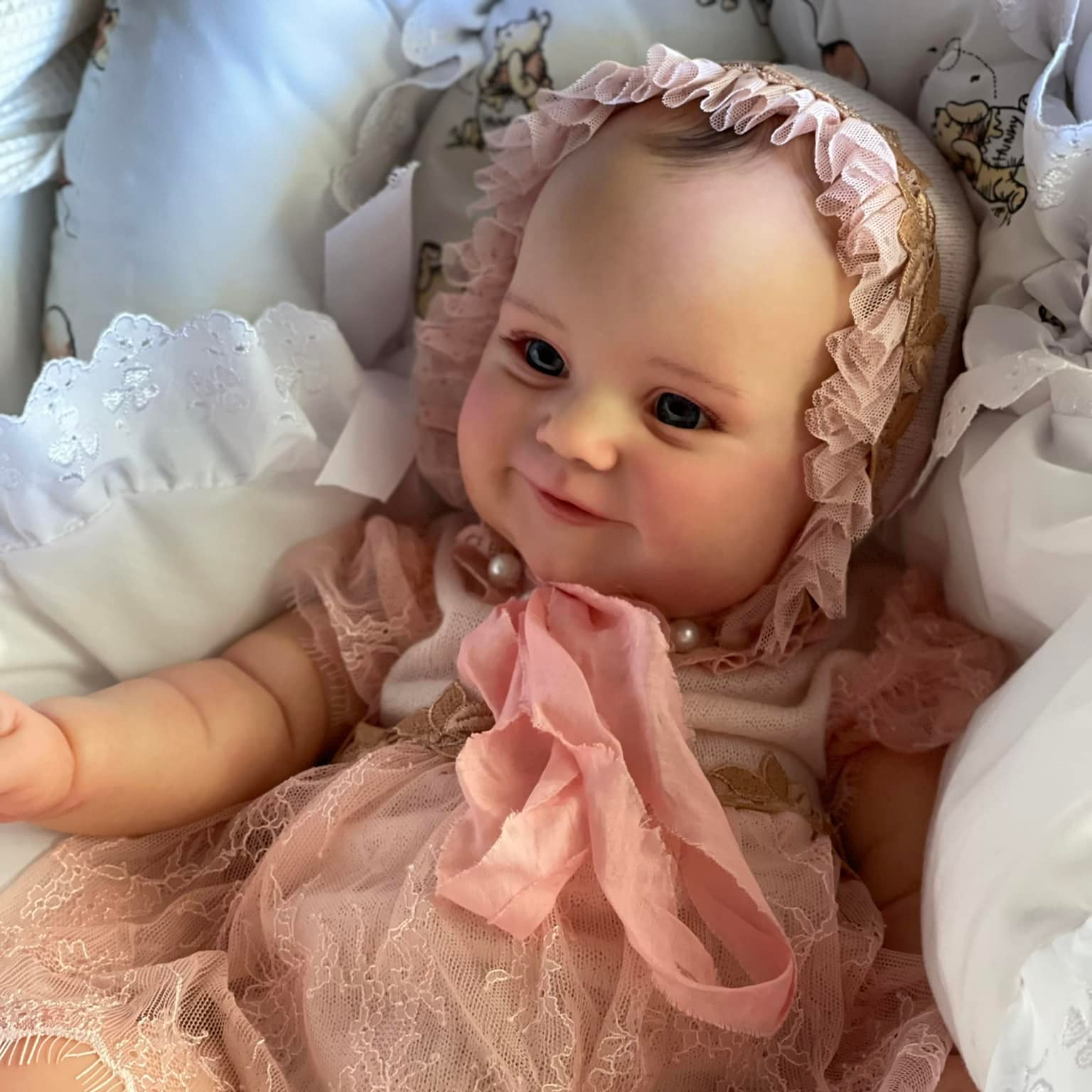 24 Inch/60.96 Cm Lifelike Reborn Baby Toy Doll With Blood Vessels 3D Paint  Skin Silicone For Girl Art Bebe Hand Made Toddler Birthday Gift