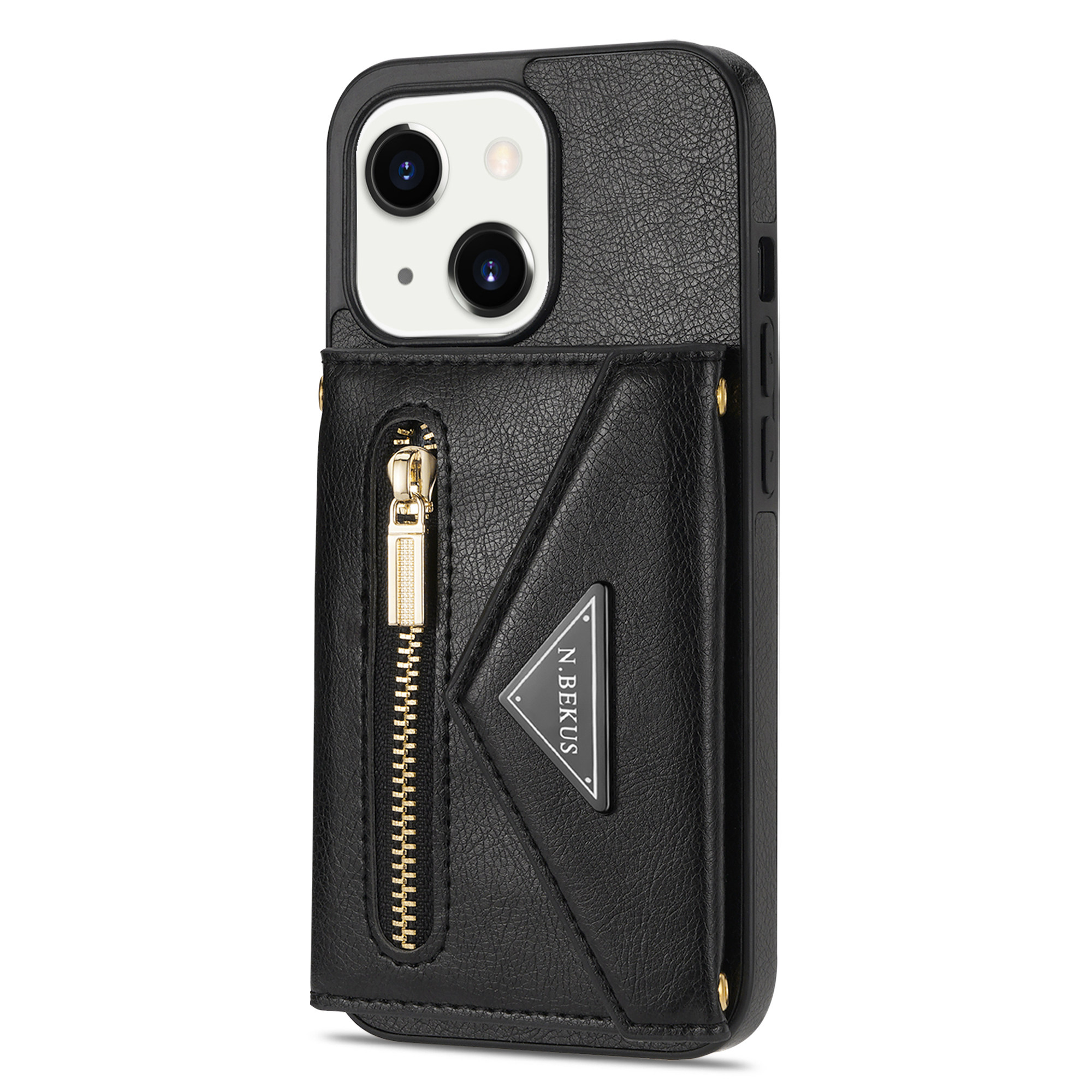 Funda Protector Carcasa Guess Tipo Piel iPhone 11 Pro Max-Negro