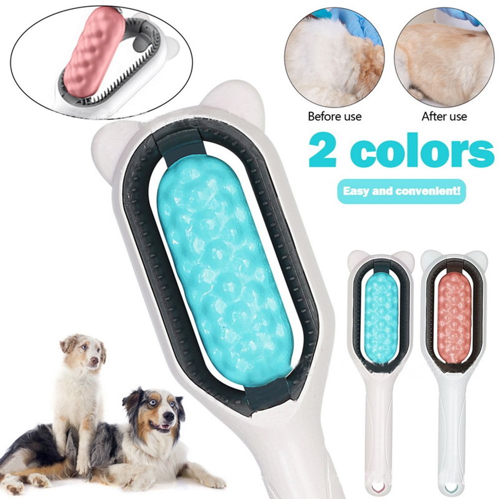 Pet Grooming Brush For Dog Cat Silicone Dog Hair Brush For Long Short Hair  Cat Pet Massage Tool - Pet Supplies - Temu