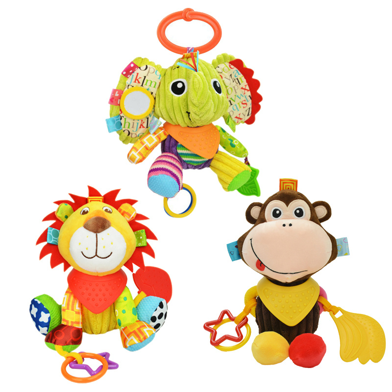 Nueplay Juego de 8 sonajeros para bebé, juguetes de dentición para  masticar, agitador, campanas de mano y sonajero giratorio, juguete musical,  juguete