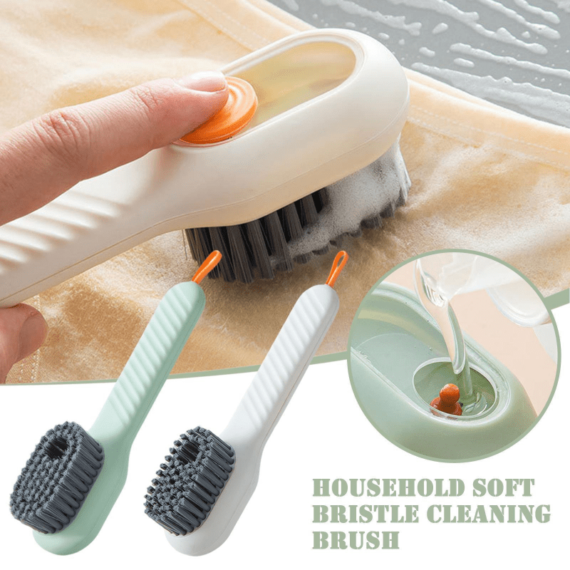 Household Soft Bristle Cleaning Brush with Soap Function