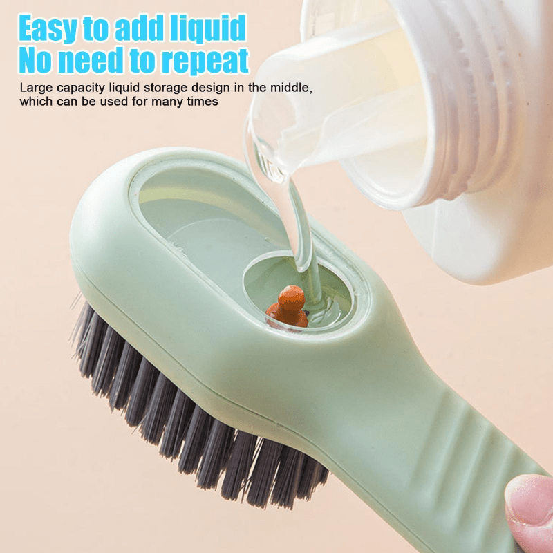 2 in 1 Automatic Liquid Adding Laundry Brush, Household Hydraulic