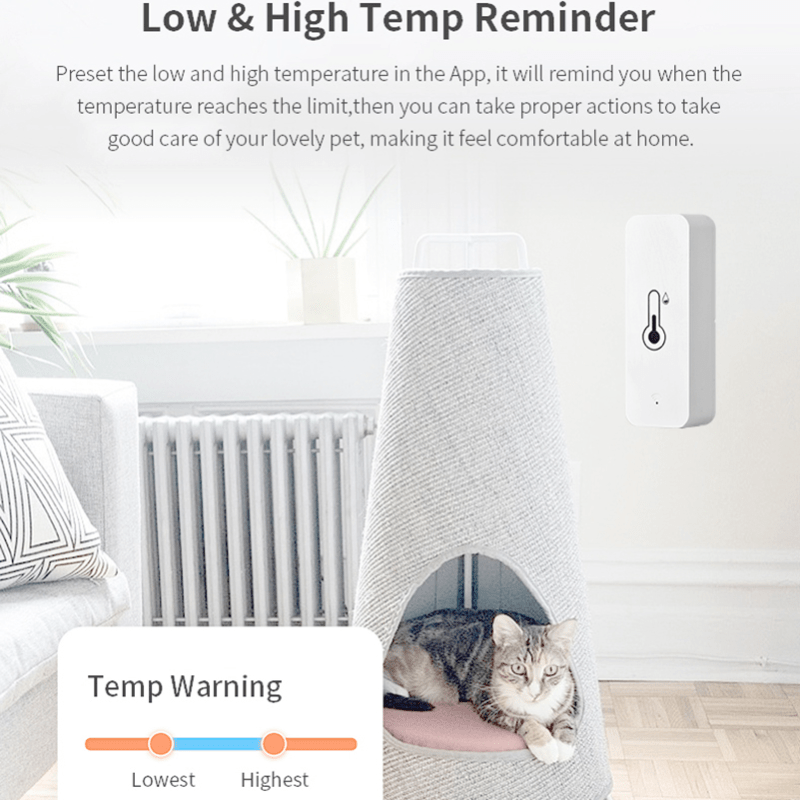 Tuya – capteur de température WiFi, smartlife app, moniteur en temps réel,  capteur d'humidité pour maison intelligente, fonctionne avec Alexa Google  Home, livraison gratuite - AliExpress