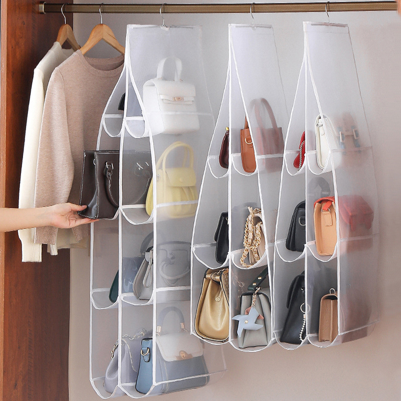 Organize Your Handbags In Style With This 3d Hanging Purse Closet Rack -  1/2/3/4 Pockets! - Temu New Zealand