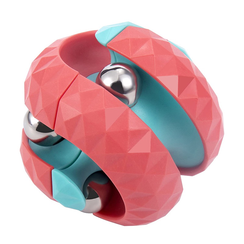Jouet de balle rotative anti-stress DRFEIFY - Puzzle à boule rotative pour  adulte et adolescent - Rouge