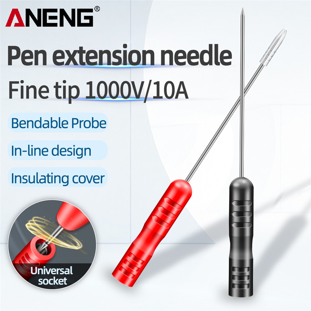 ANENG PT2003 1 Pair Universal Multimeter Test Probe Tip, Test Lead  Extention Piercing Needle Tip Probe Detachable Accessories