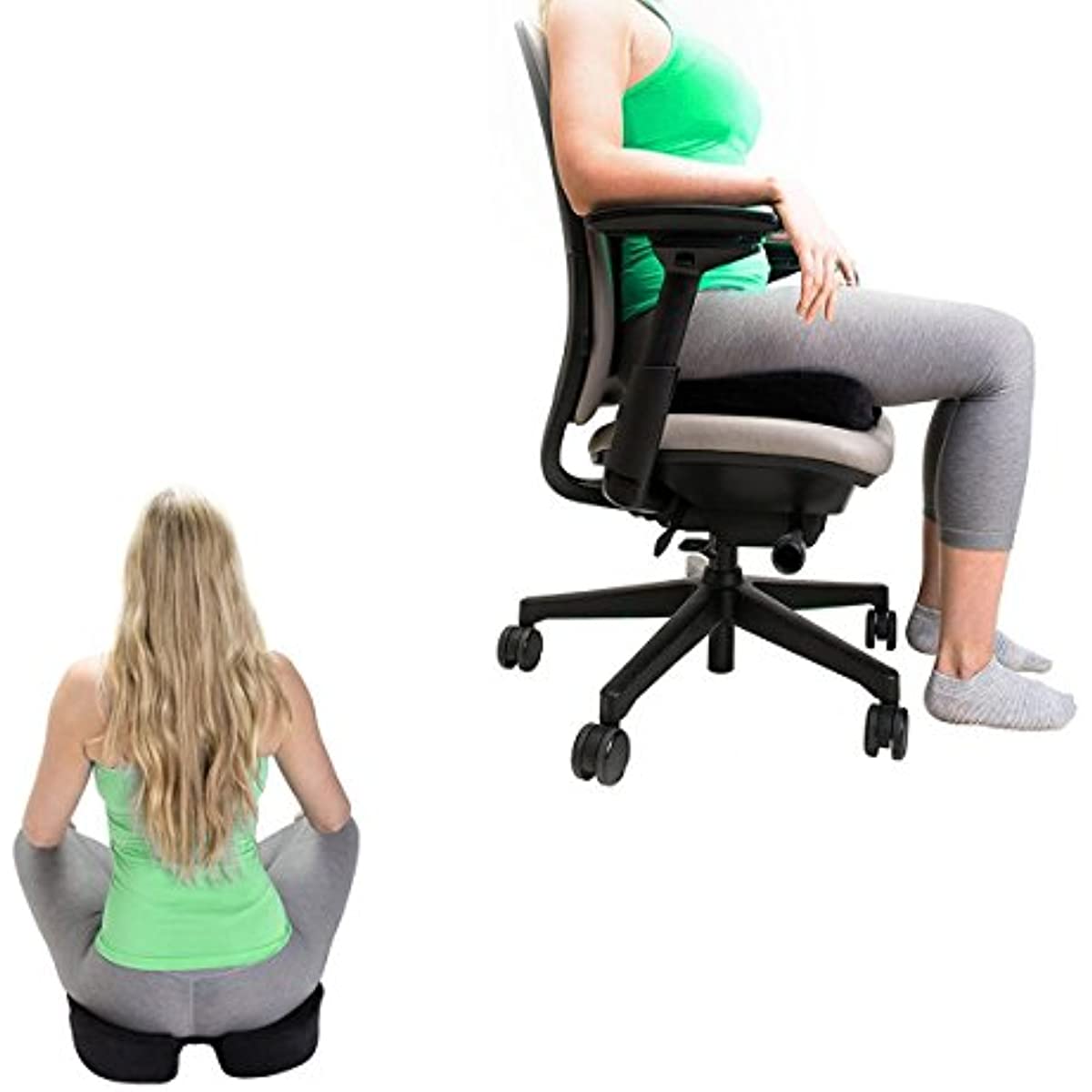 45d Memory Foam Coccyx Cushion For Office Chair And Car - Back