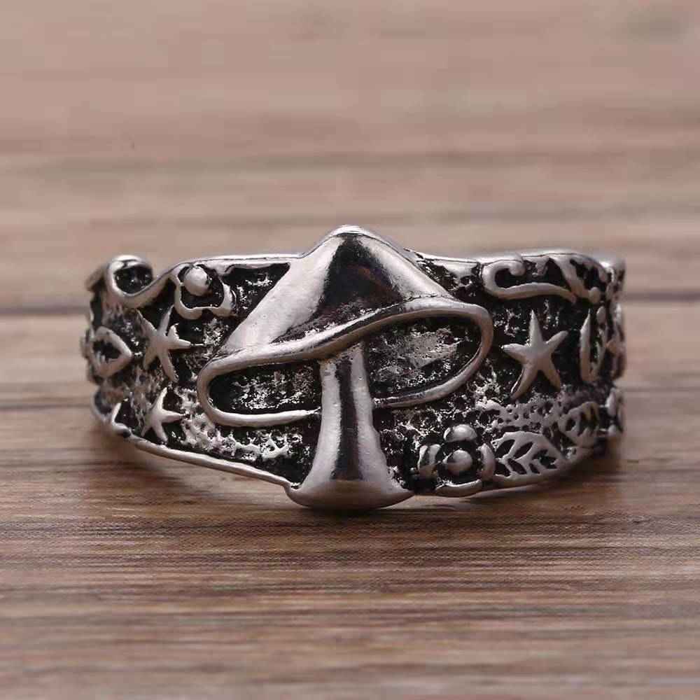 Modyle Vintage Black Rings Set For Women Girls Punk Metallic Geometric  Simple Adjustable Finger Rings Trend Jewelry Gifts | Lazada PH