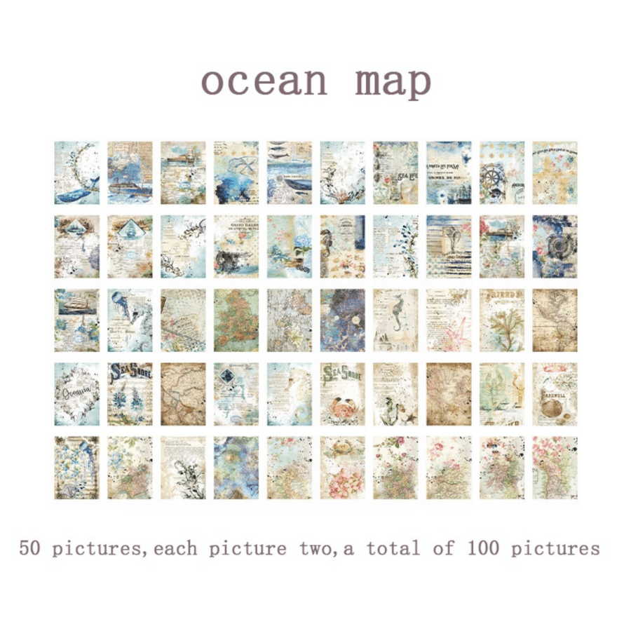  OATIPHO 300pcs Retro Decor Backing Paper Vintage Scrapbook  Paper Background Paper Material Craft Paper Vintage Paper for Scrapbooking  Decorative Paper Hand Account Paper Journal Sweet