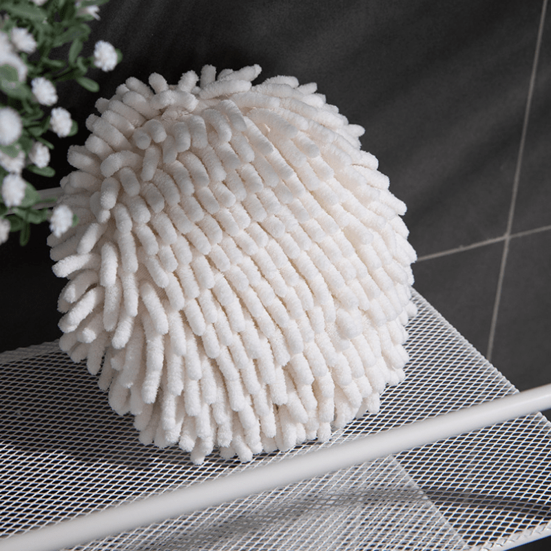 Quick Dry Hand Towels Kitchen Bathroom Hand Towel Ball with Hanging Loop  Microfiber Towel Cleaning Cloth Kitchen Towel - AliExpress