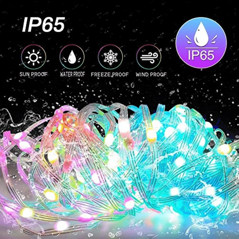 Smart Fairy Lights Usb Power Supply App Remote Control Ip65 - Temu