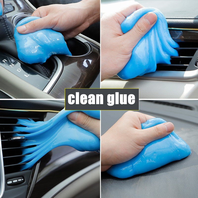 1pc 70g Car Cleaning Gel: Magic Dust Remover, Glue Remover, and