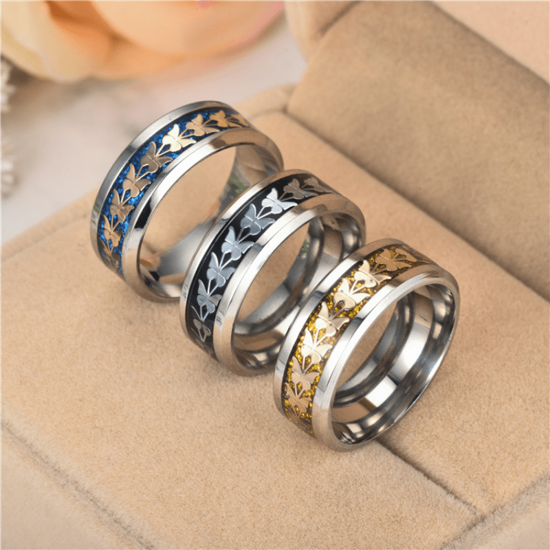 mens butterfly ring