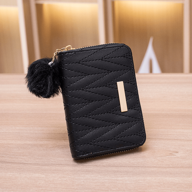 Simple Zipper Phone Wallet, Fashion Faux Leather Coin Purse With Card  Slots, Versatile Shoulder Bag - Temu