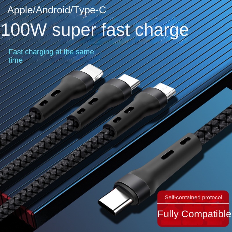 Pd100w Multi Charging Cable Multi Charger Cable Nylon Braided Multiple ...