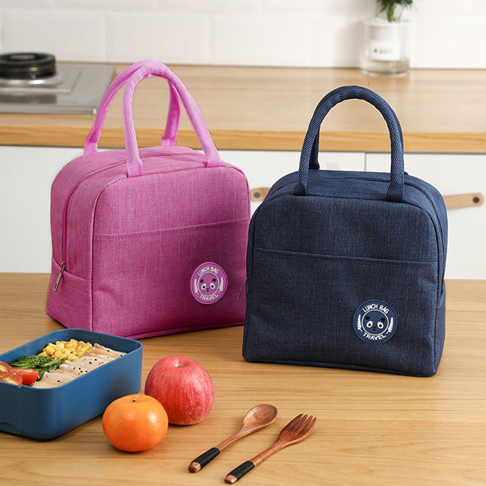 Portable Round Lunch Bag Heat Preservation Bucket Bag - Temu