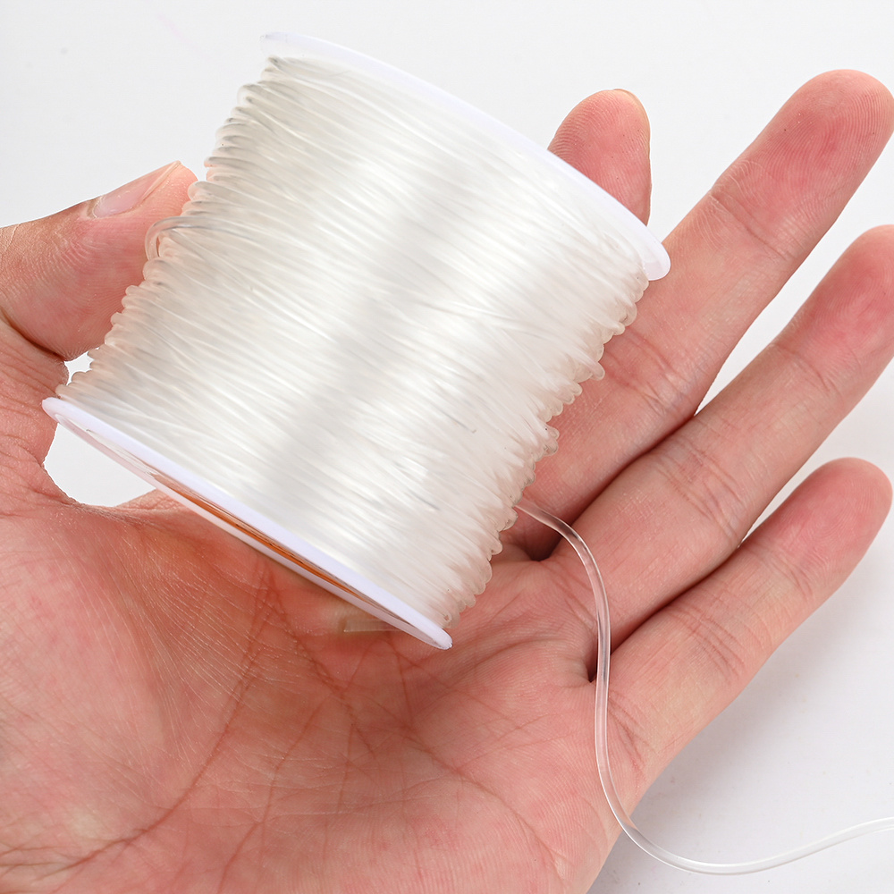 Thickness 0.4-1.2mm Elastic Cord String Transparent Elastic Thread