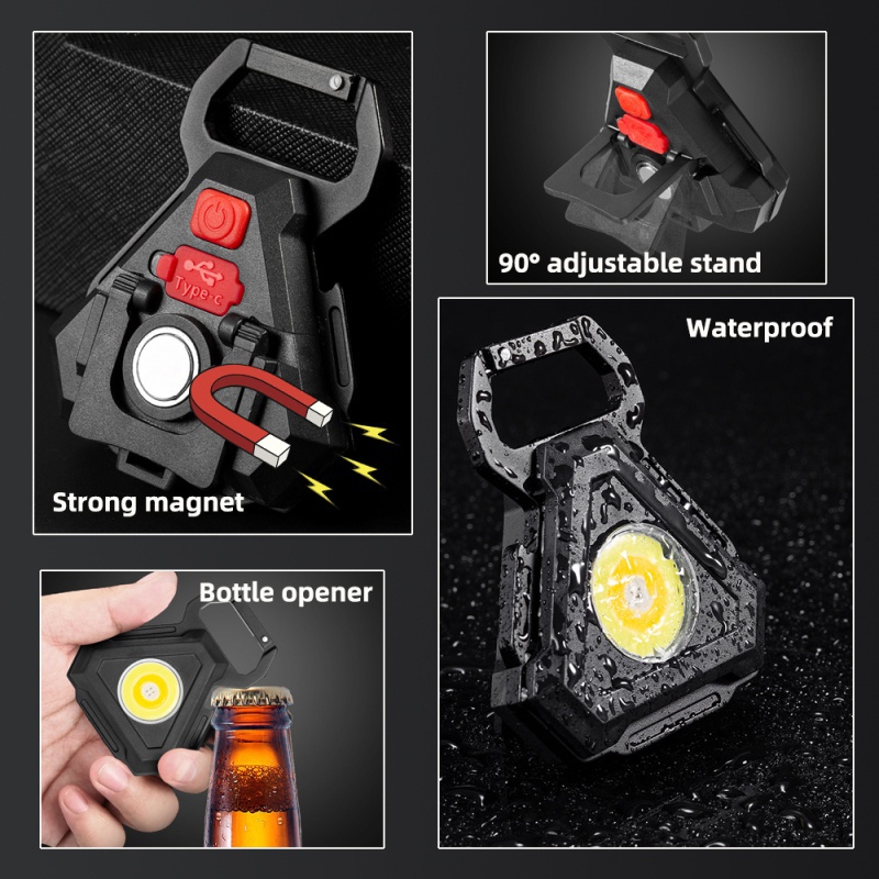 5 Mode USB Rechargeable Mini Portable Lanterns Magnet Portable