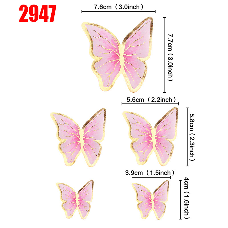 Glossy Butterfly Cake Toppers For Cupcakes And Cakes - Temu Mexico