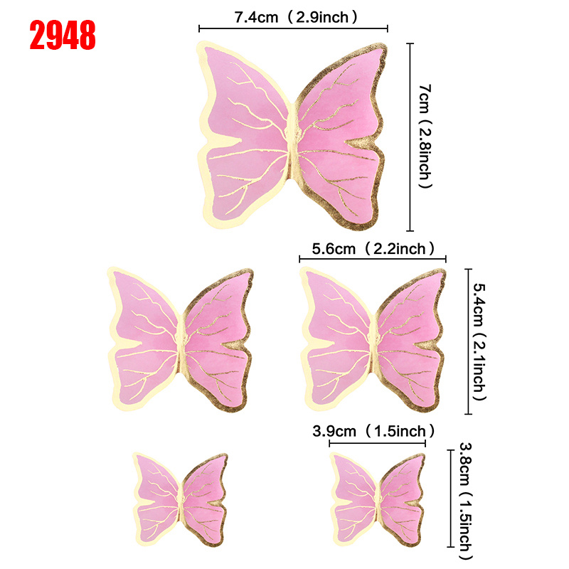 Glossy Butterfly Cake Toppers For Cupcakes And Cakes - Temu Mexico