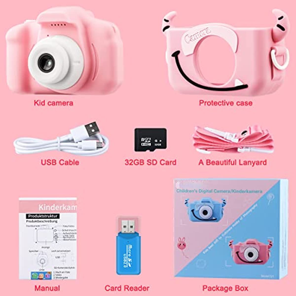Kids Camera 2 0 Display Digital Camera Kids Gifts For 3 4 5 6 8 7 9 Years  Boys And Girls 1080p Hd Anti Drop Camera Kids For Christmas Birthday Toys  Gifts - Toys & Games - Temu