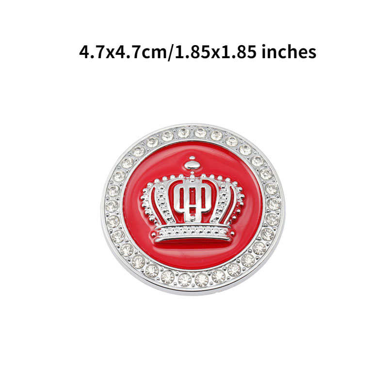 3d Bling Crown Emblem Car Sticker Metal Badge Decal Car - Temu