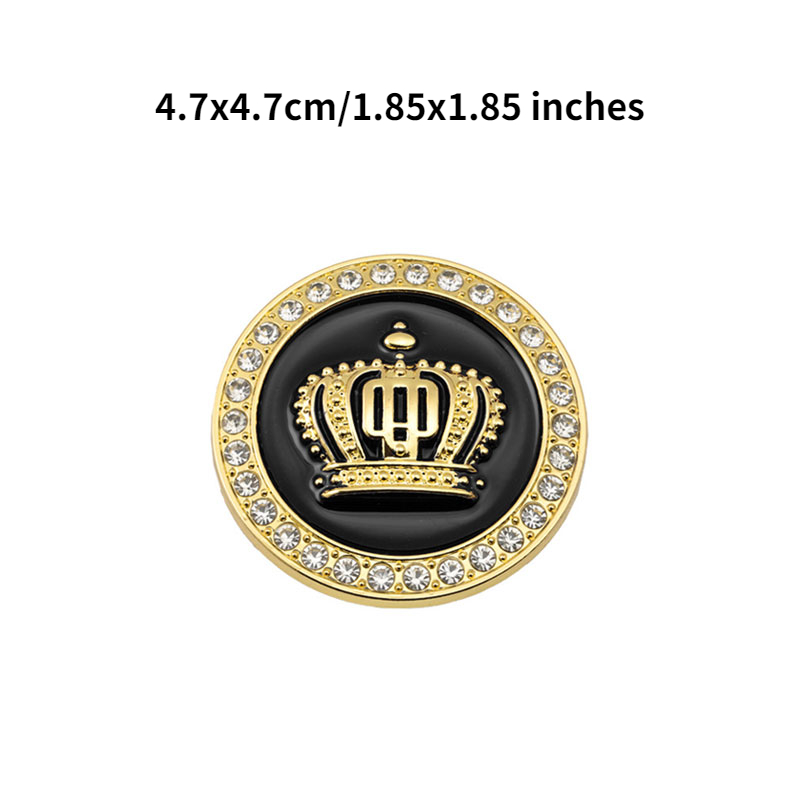 Metall Abzeichen Auto Aufkleber Und Aufkleber Personalisierte Dekoration  Golden / Silber Auto Aufkleber 3D Diamond Crown Auto Styling Von 3,28 €