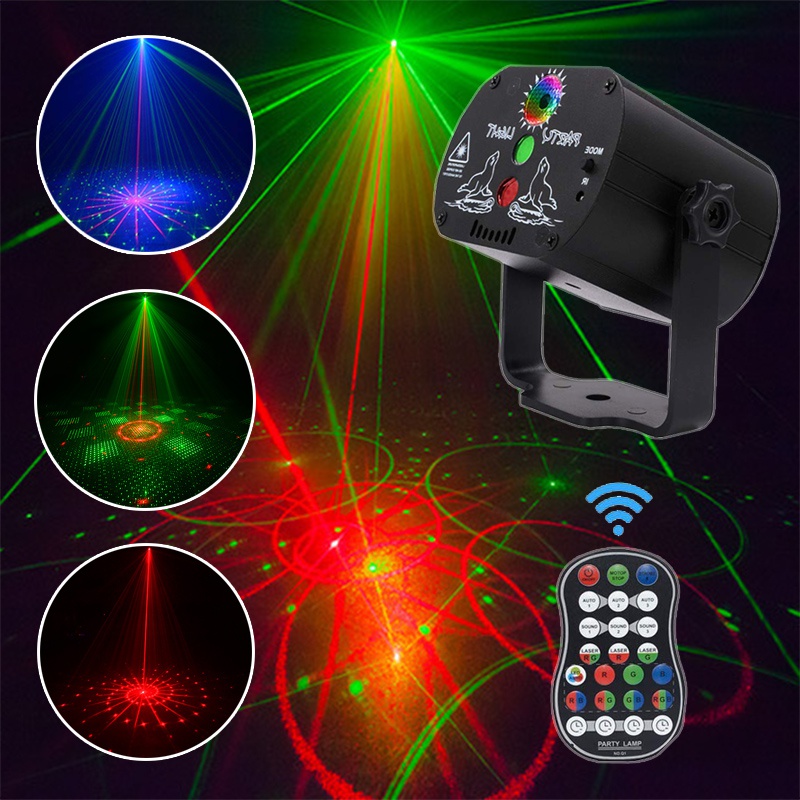 Led Disco Lights Usb Charging, Rgb Beam Party Stage Laser Lights Uv8/6  Holes 120/60 Pattern Projector Lights