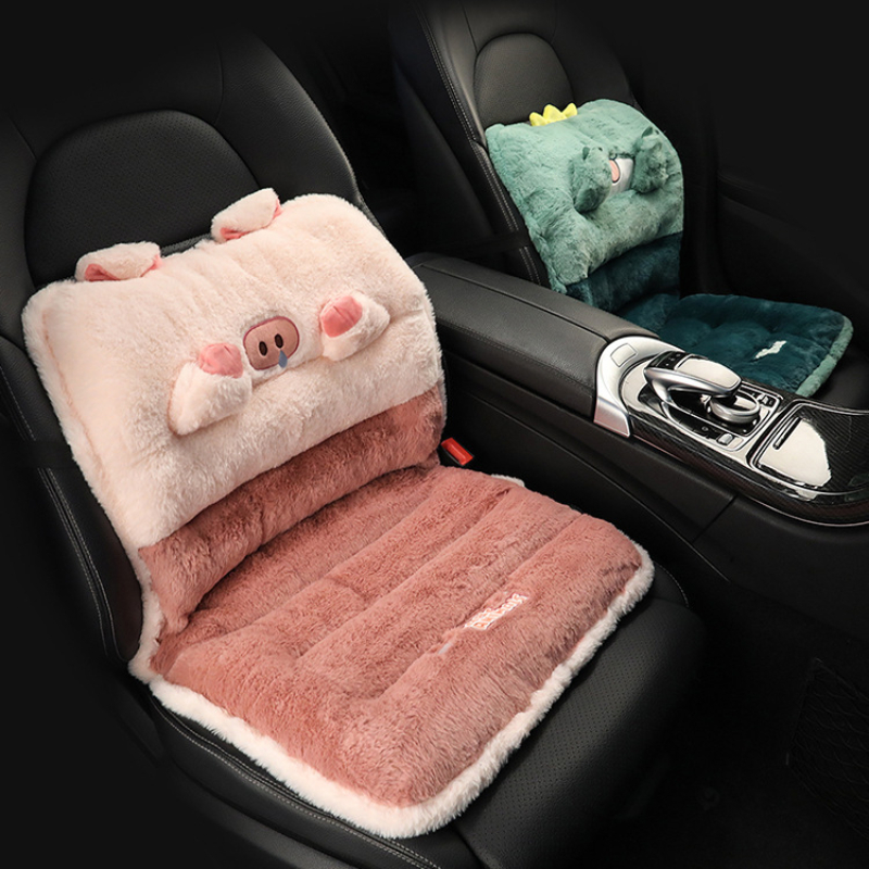 Lamb Plush Car Seat Cushion for Warmth and Comfort in Autumn and Winter.  Simple and Pure Color Plush Car Seat Cushion - AliExpress