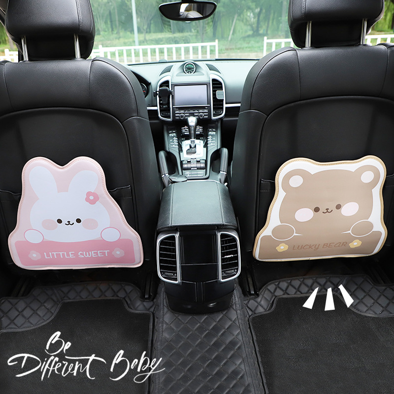 Car Back Seat Protector Car Seat Back Kick Mats Kick Guard - Temu