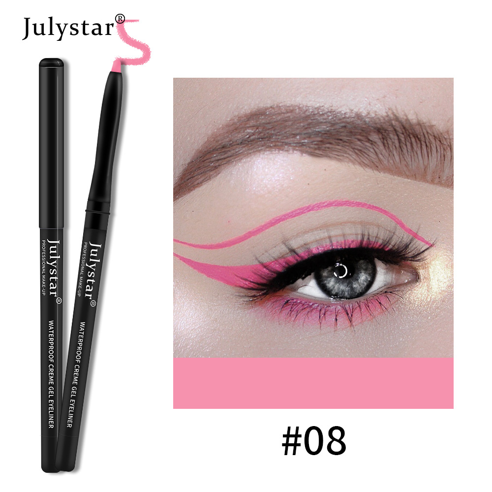 Julystar New makeup pink eye shadow stick set popular makeup matte eye  shadow gel pen (A Group)