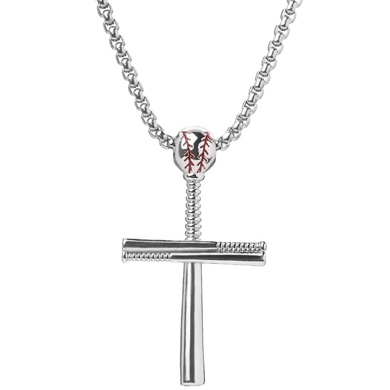 baseball cross necklace for guys