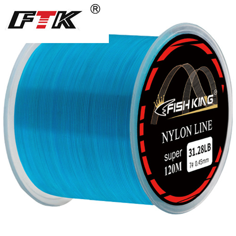 120m/393ft of FTK Blue Nylon Fishing Line - Perfect for Carp Tackle &  Fishing Up to 4.13-34.12lb!