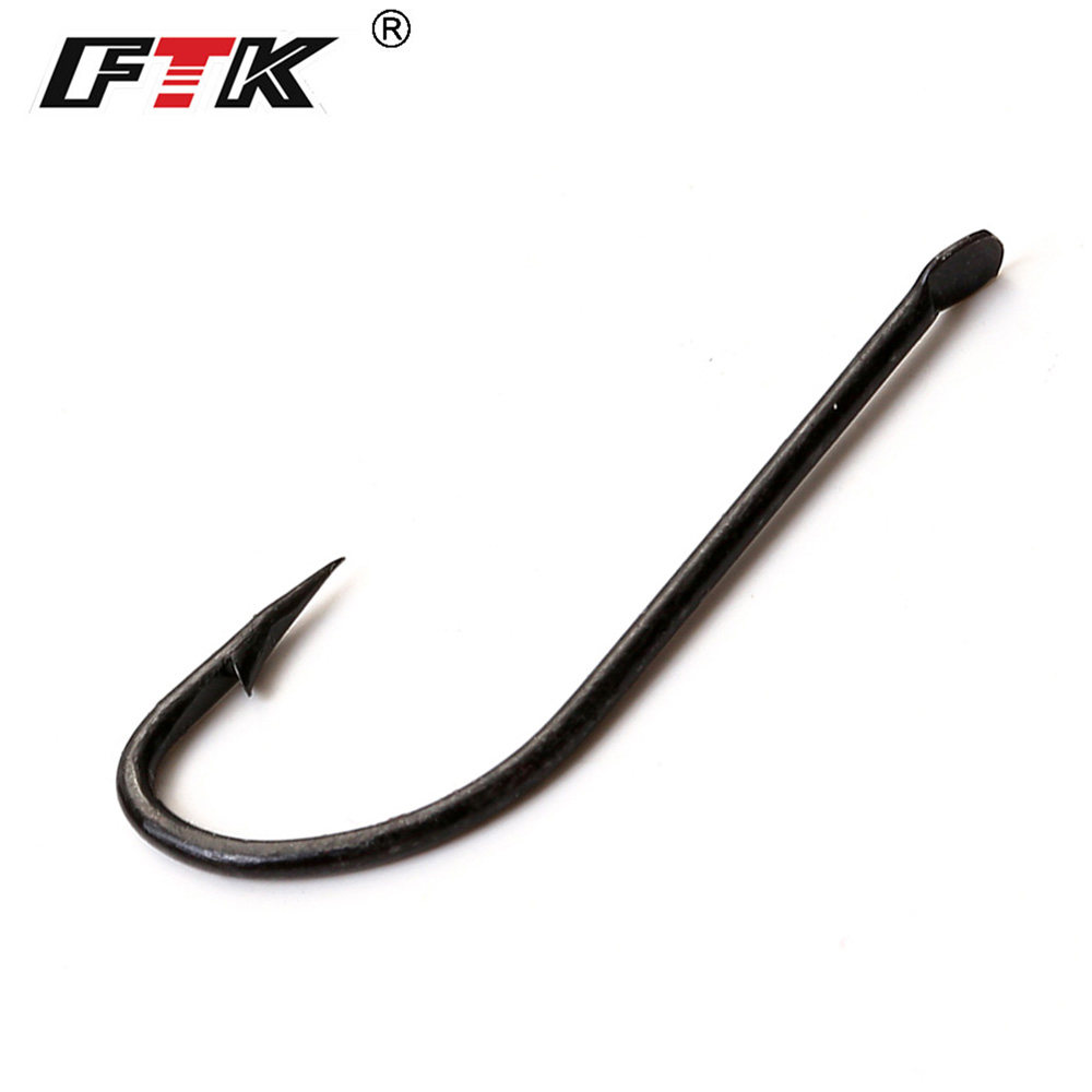 Ftk Carbon Stainless Steel Fishing Hook Strong Durable - Temu