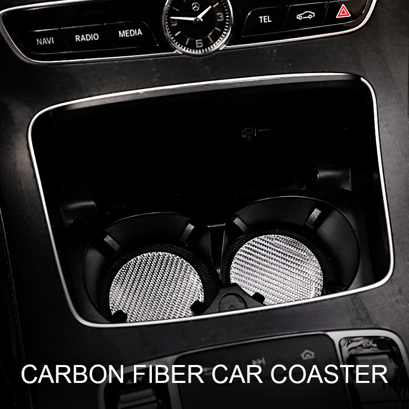 Black Car Coaster Water Cup Bottle Holder Non slip Mat Soft - Temu