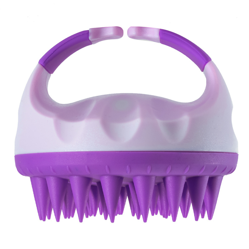 Shampoo Brush Head Scrubber Hair Scalp Massager Comb Wash Soft Silicone  Bath