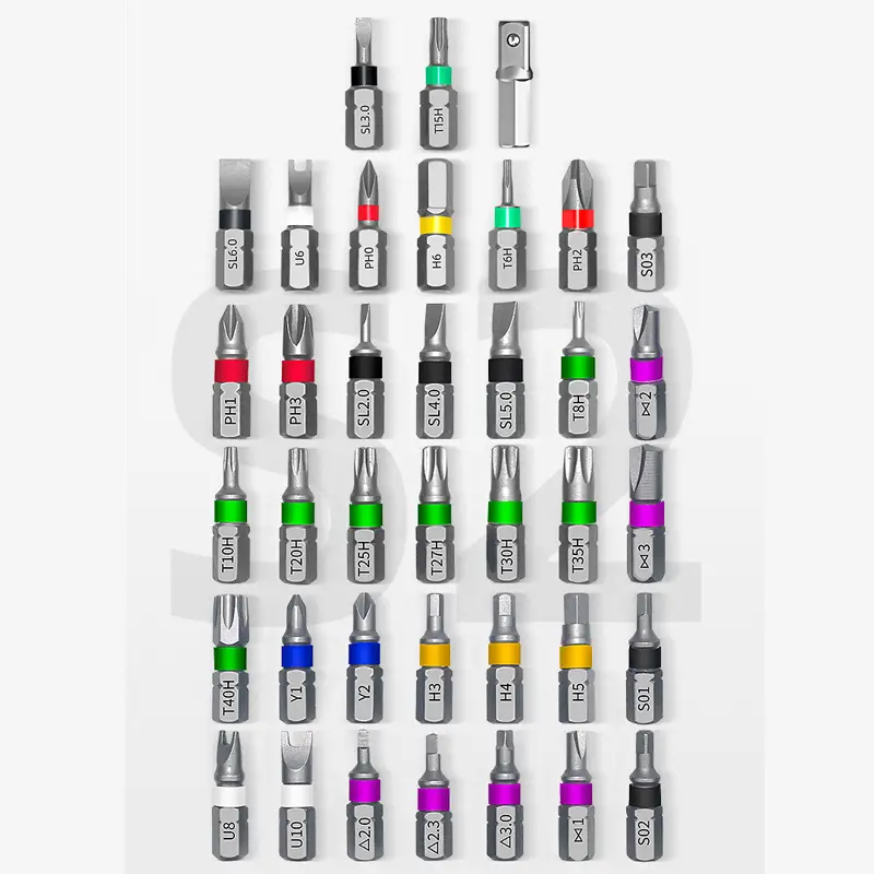 Multifunction 40 In 1 Screwdriver Set S2 Phillips Slotted Precision Screw Driver Bit Mobile Phone Notebook Maintenance Tool Hand Tools